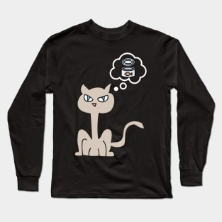 Hungry cat wants tuna Long Sleeve T-Shirt